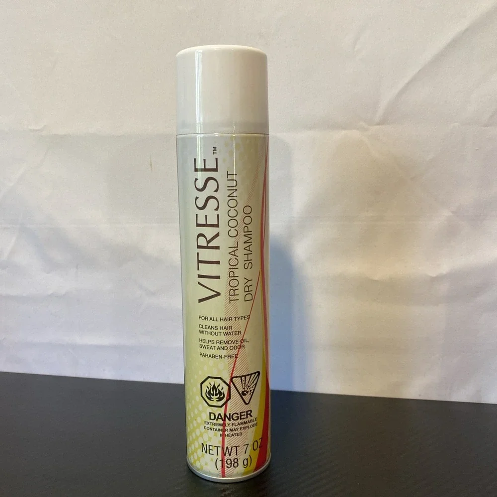 Vitresse Tropical Coconut Dry Shampoo, Removes Oil, Sweat & Odor,‎ 7oz